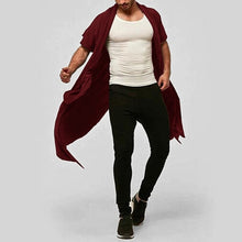 Load image into Gallery viewer, Brand Long Jacket Men Trench Cloak Outwear Shirts HipHop Punk Thin Long Trench Cardigan Coats Abrigo Hombre Gothic Overcoat