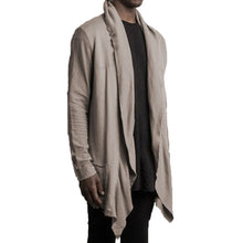 Load image into Gallery viewer, 2019 NEW Mens Cloak Long Outwear Shirts Male Overcoats Fashion Cardigan Trench Coats Long Sleeve Irregular Masculina Jaqueta